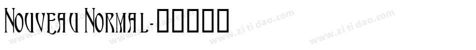 Nouveau Normal字体转换